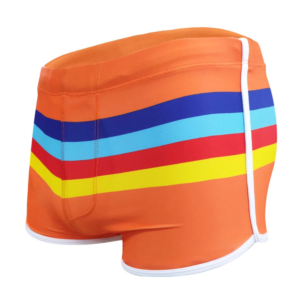 Men's STRIPED Swim trunks Swimwear