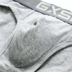 New men's cotton underwear with low waist, breathable and comfortable solid color basic men's briefs