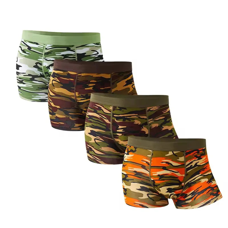 Camouflage Bamboo Color Sexy Boxer High-quality Bamboo Fiber Soft Breathable Antibacterial Men's Boxer Shorts