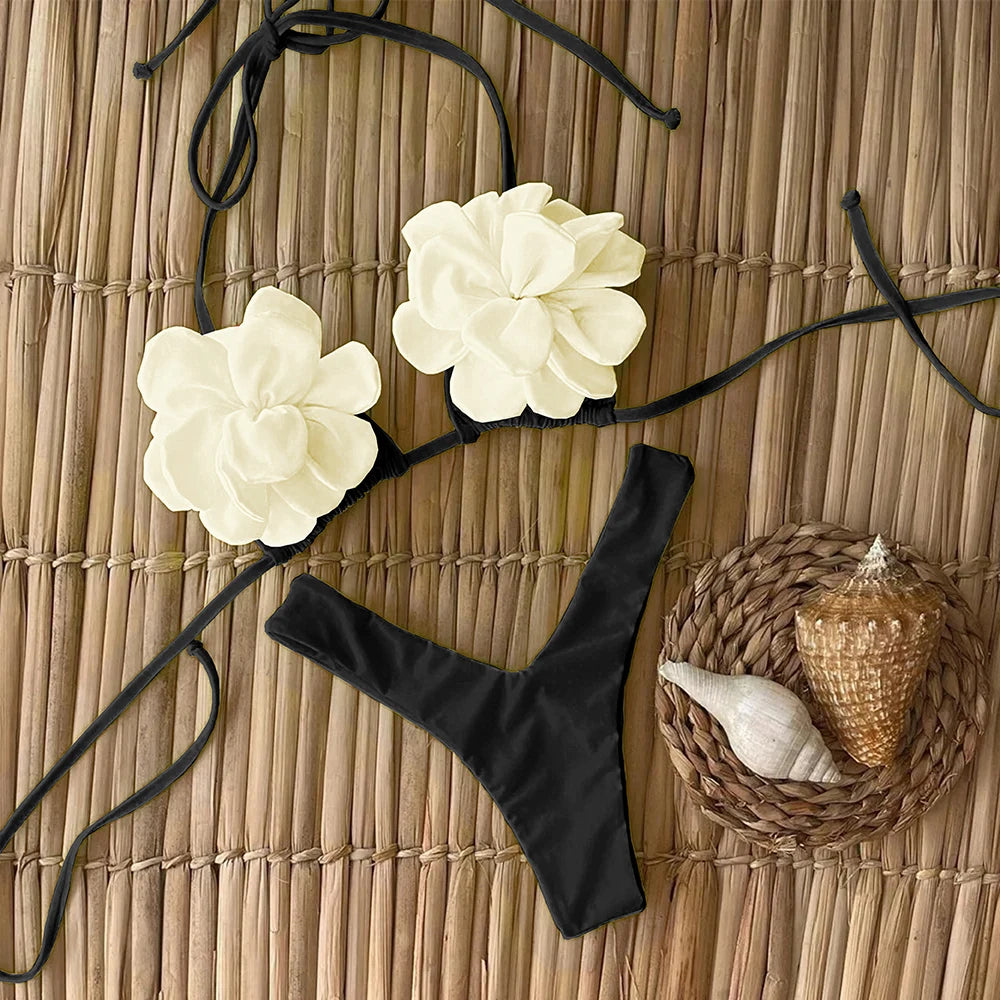 Sexy Floral Micro Bikini Set