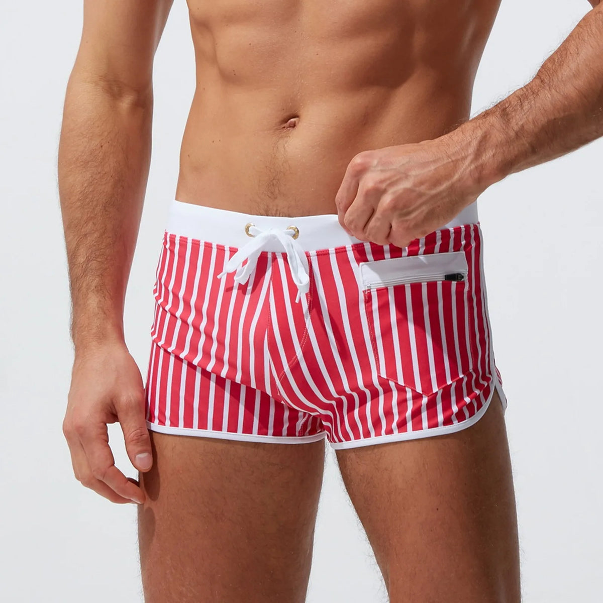 Men Trunks Zipper Pocket Casual Mens Shorts Boardshorts Joggers Men's Trunks Summer Mens Short Homme Masculino