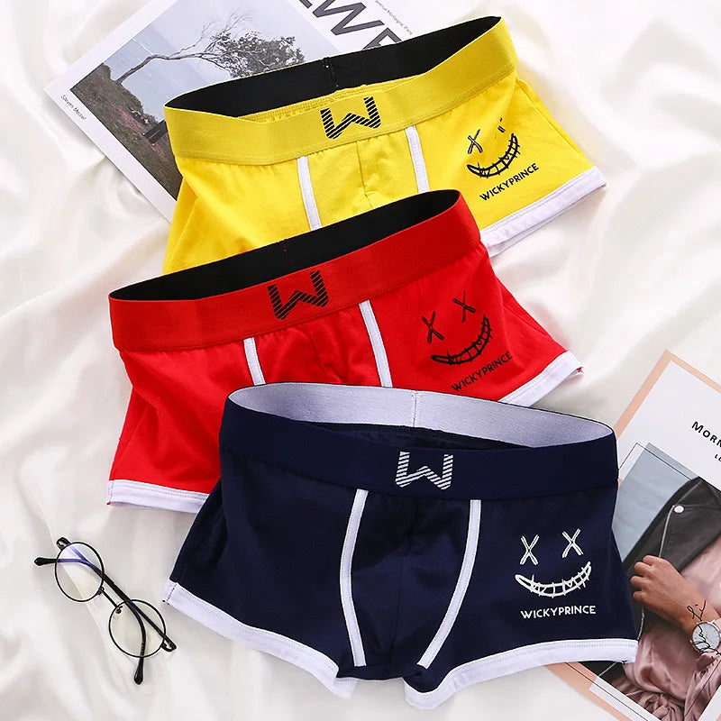 3-Piece Cotton Boxer Shorts Set