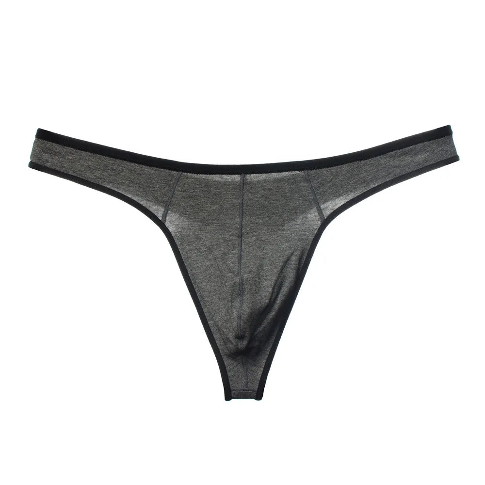 Solid Cotton Sports Men’s Thong