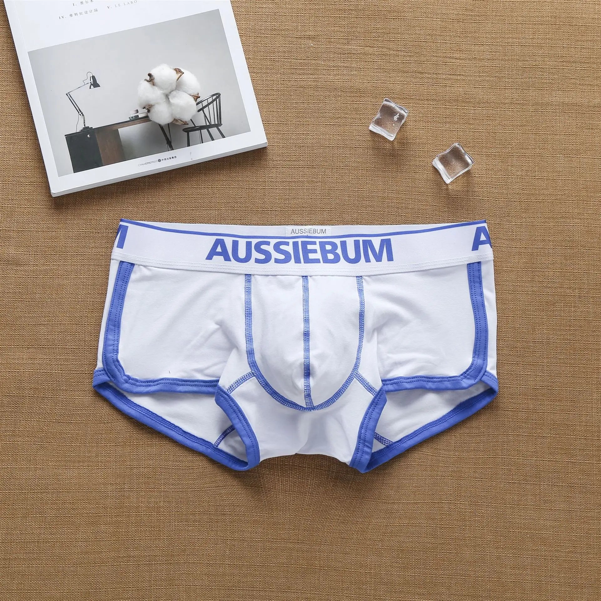 Aussiebum men's boxers low waist cotton fashion trend underwear low waist European and American muscle youth underpants