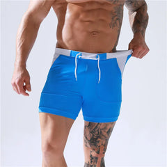 SOLID Men's Surf Board Shorts Boxer Briefs Tethered Swimsuit Beachwear 2025 New