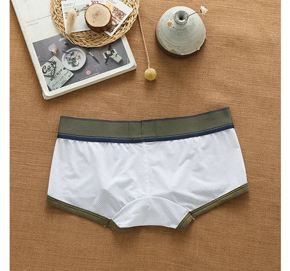 Aussiebum men's boxers Mesh underwear low waist fashion jockstrap comfortable breathable elastic letter youth shorts