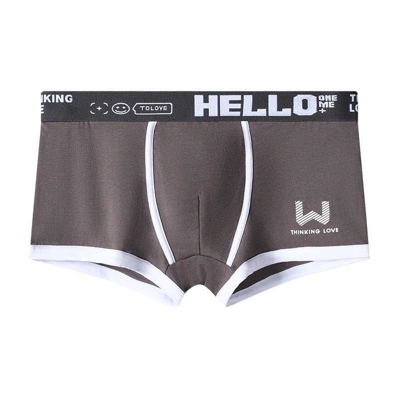 HELLO Men's Cotton Boxer Shorts