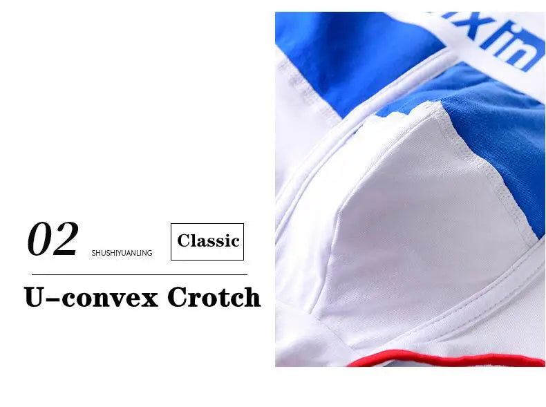 Breathable Cotton Men's Boxer Briefs Colors of national flag male boxer shorts mens underwear comfortable Boyshorts