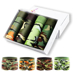 Camouflage Bamboo Color Sexy Boxer High-quality Bamboo Fiber Soft Breathable Antibacterial Men's Boxer Shorts