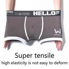Men's Cotton Boxer Shorts with Letter Belt