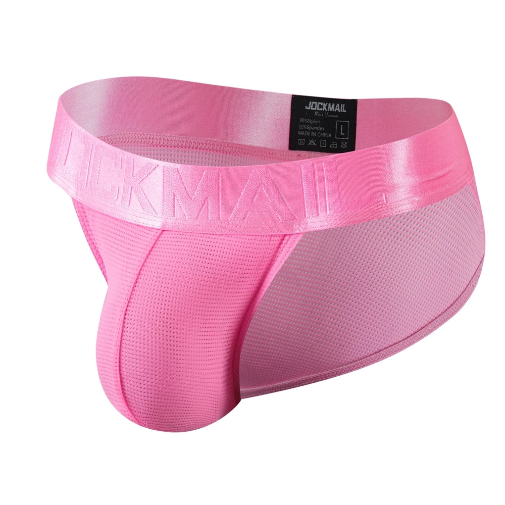 JOCKMAIL Briefs Nylon Mesh Quick Dry SPANDEX