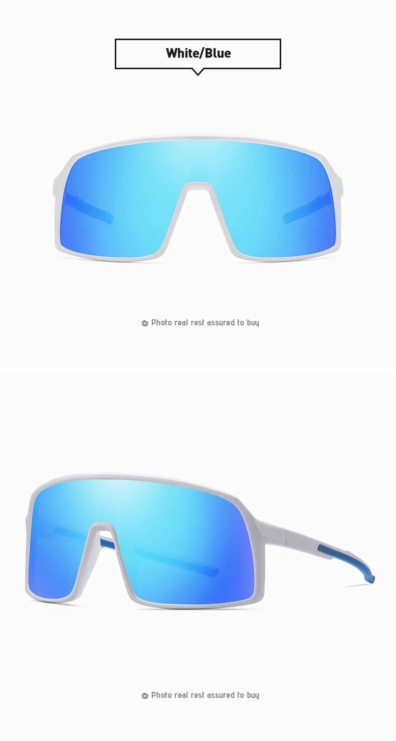 MTB Polarized Large Frame UV400 Polarized Sports Cycling Bike Glasses Men Women TR90 MTB Baseball Running Fishing Sunglasses
