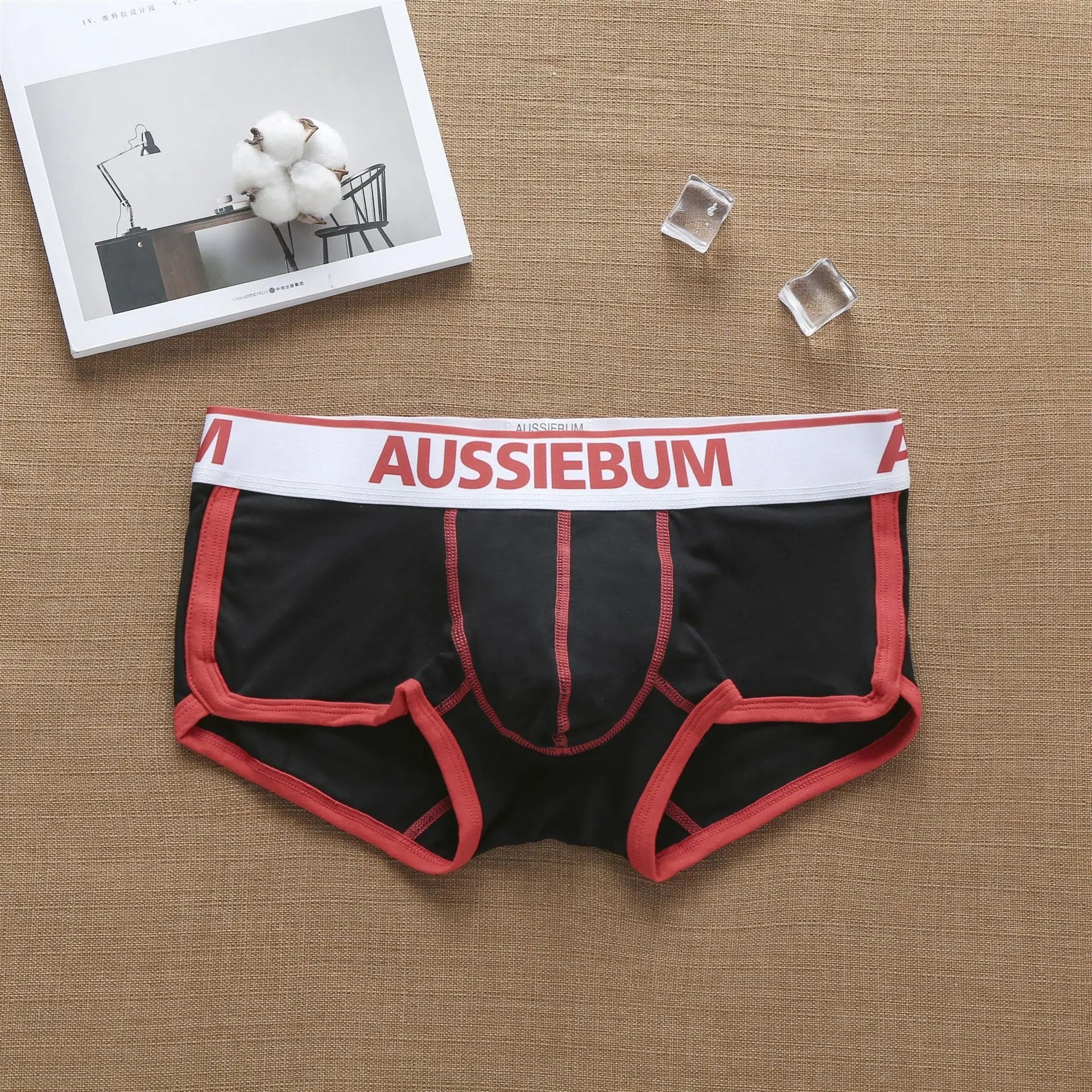 Aussiebum men's boxers low waist cotton fashion trend underwear low waist European and American muscle youth underpants