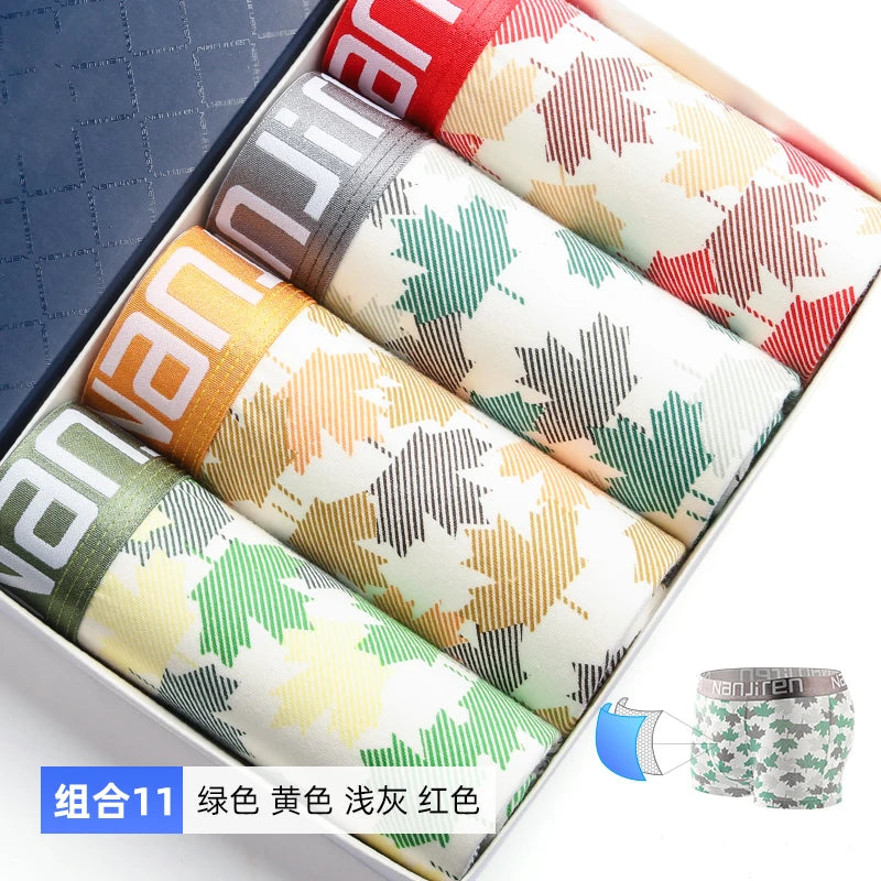 4-Piece Cotton Boxer Shorts Set