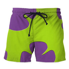 2023 Summer SwimShorts Print Beachwear  Men Swimsuit Surf Board Short Drawstring Trunk Quick Dry Short