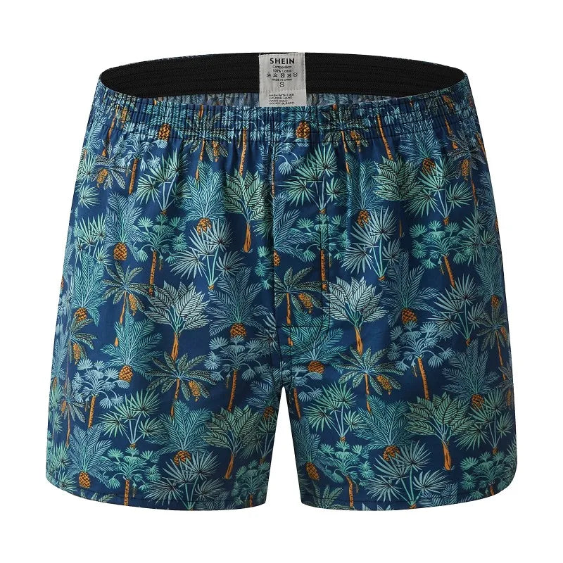 Cotton Printed Men's Homewear Boxers