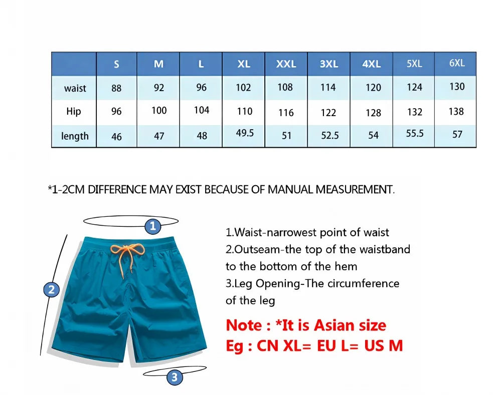 2023 Summer SwimShorts Print Beachwear  Men Swimsuit Surf Board Short Drawstring Trunk Quick Dry Short