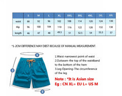 2023 Summer SwimShorts Print Beachwear  Men Swimsuit Surf Board Short Drawstring Trunk Quick Dry Short