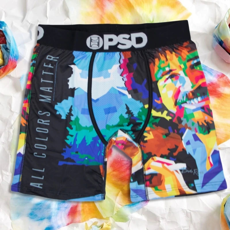 Breathable Printed Men's Boxer Briefs