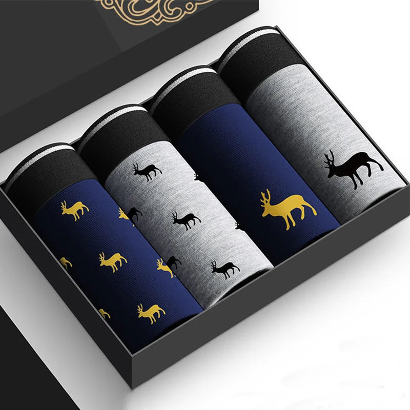 4-Piece Cotton Boxer Shorts Set