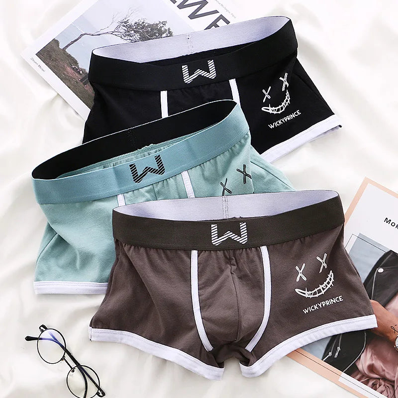3-Piece Cotton Boxer Shorts Set