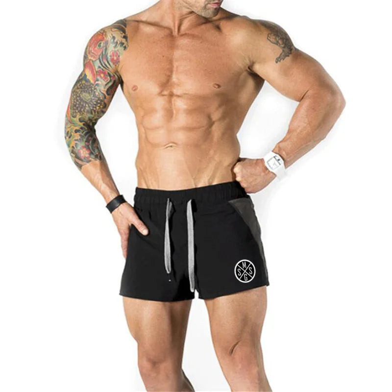 Hot Selling Running Sweatpants Gym Bodybuilding Fitness Shorts Summer Breathable Quick Dry Short Pants Men's Casual Beach Shorts