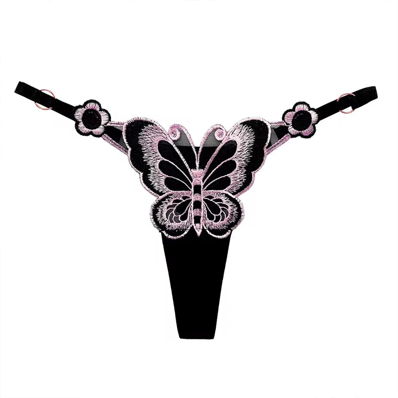 Sexy Lace Butterfly G-String Panties