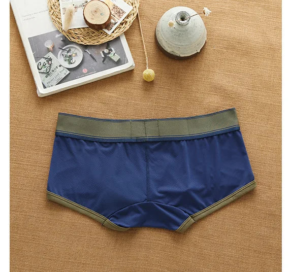 Aussiebum men's boxers Mesh underwear low waist fashion jockstrap comfortable breathable elastic letter youth shorts