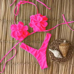 Sexy Floral Micro Bikini Set