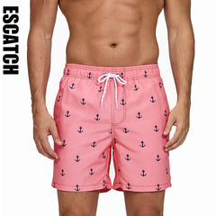 Escatch Brand Summer Fashion Polyester Quick Dry Swim Trunks