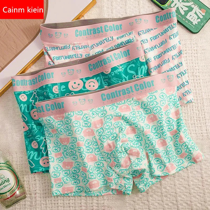 Summer Thin Men's Bulge Pouch Mens Boxers Seamless Breathable Comfortable Mid Waist