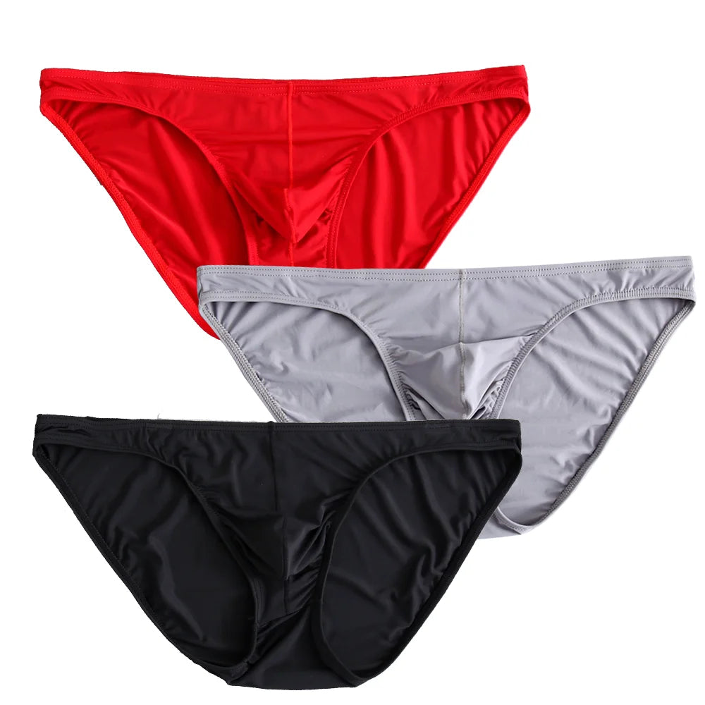 3-Piece Silk Men’s Briefs Set