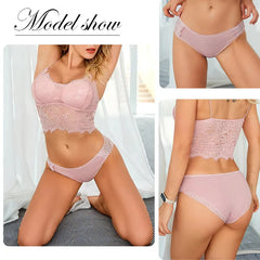 3pcs Cotton Lace Patchwork Panties