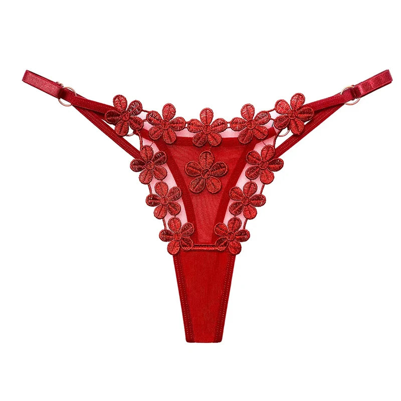 Sexy Lace Butterfly G-String Panties