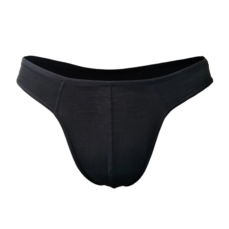 Solid Cotton Sports Men’s Thong