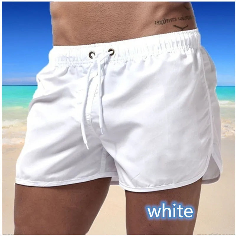 Men's Swimming Shorts Quick Drying Beach Cool Swim Trunks Men Swimsuit Sports Breathable Surf Bottom for Men Summer