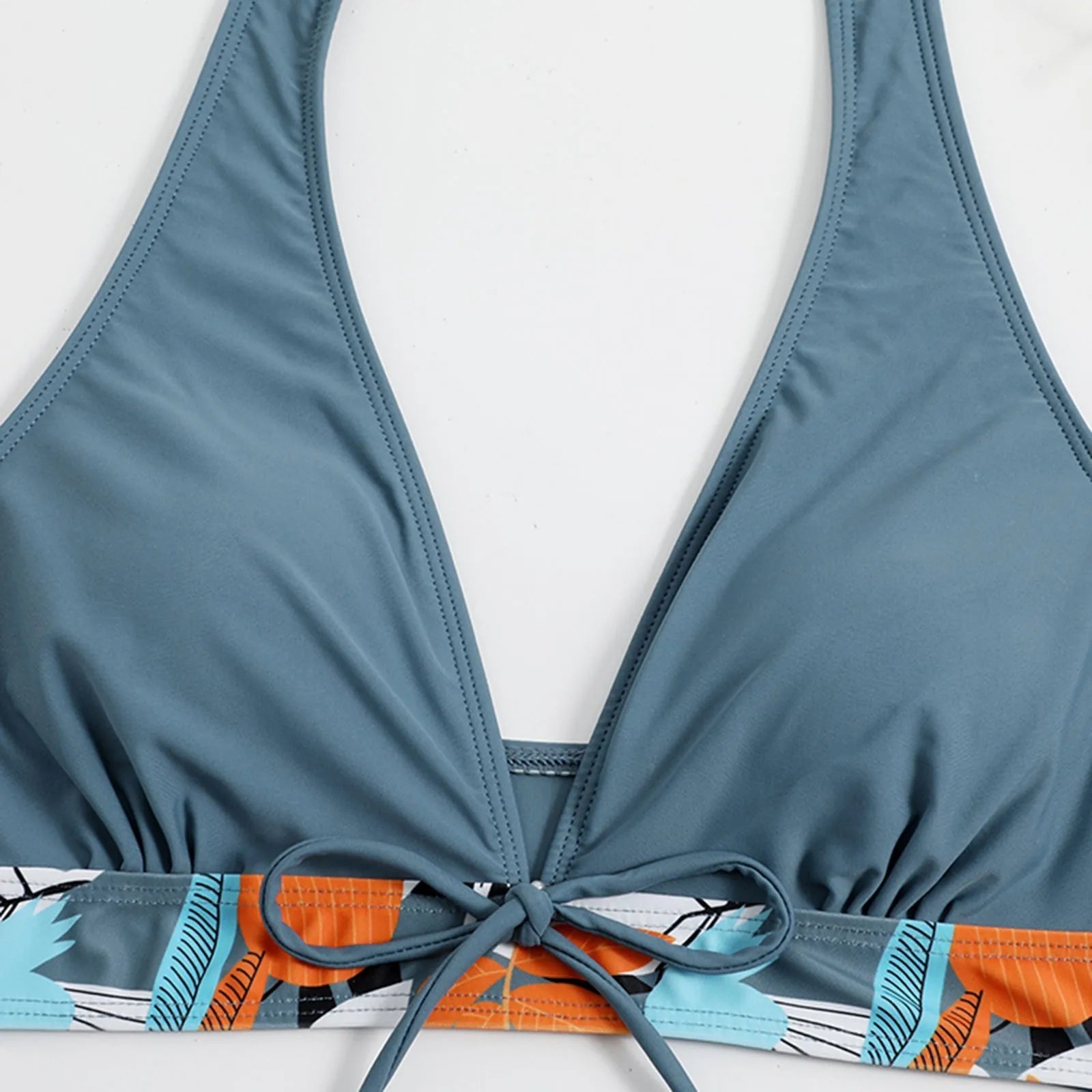 PLANT Bikini shorts Set  High Waist Swimsuit 2 Pieces Plant Print  Bathing Swim Suit Beachwear