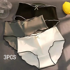 3pcs Antibacterial Ice Silk Underwear