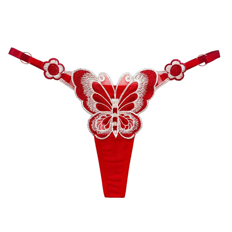 Sexy Lace Butterfly G-String Panties