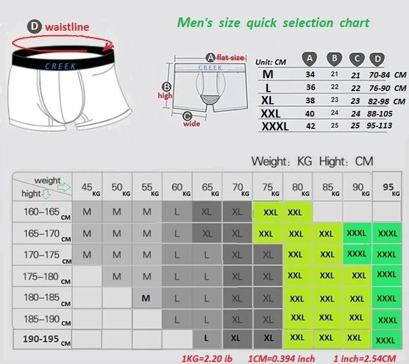 Large  Pouch men boxer super soft sexy underwear for men