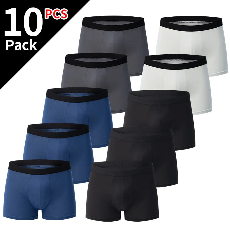 10-Pack Plus Size Men's Boxers