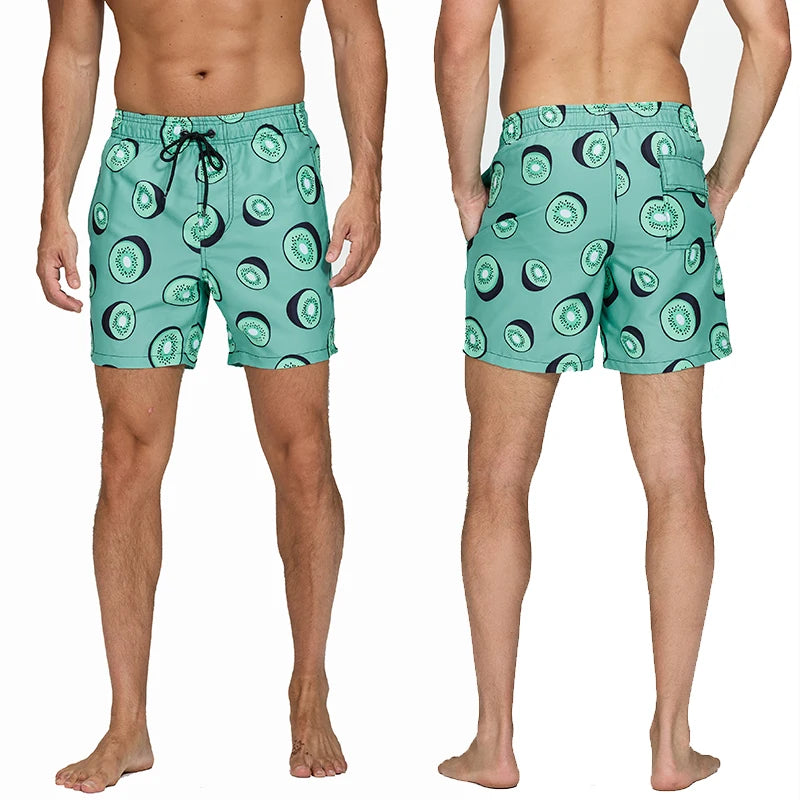 Escatch Brand Summer Fashion Polyester Quick Dry Swim Trunks