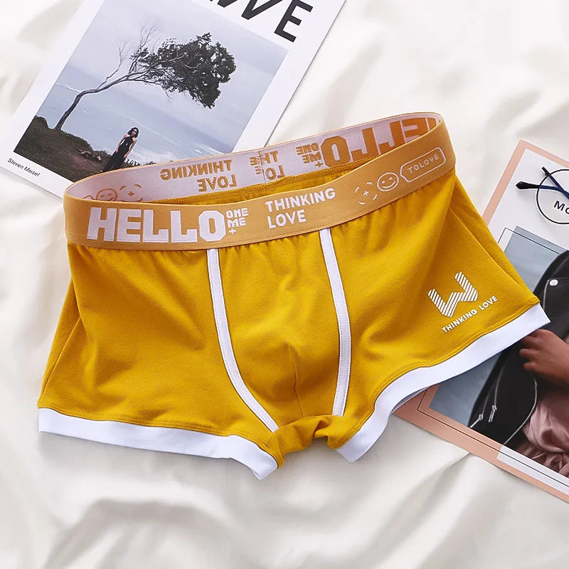 HELLO Men's Cotton Boxer Shorts