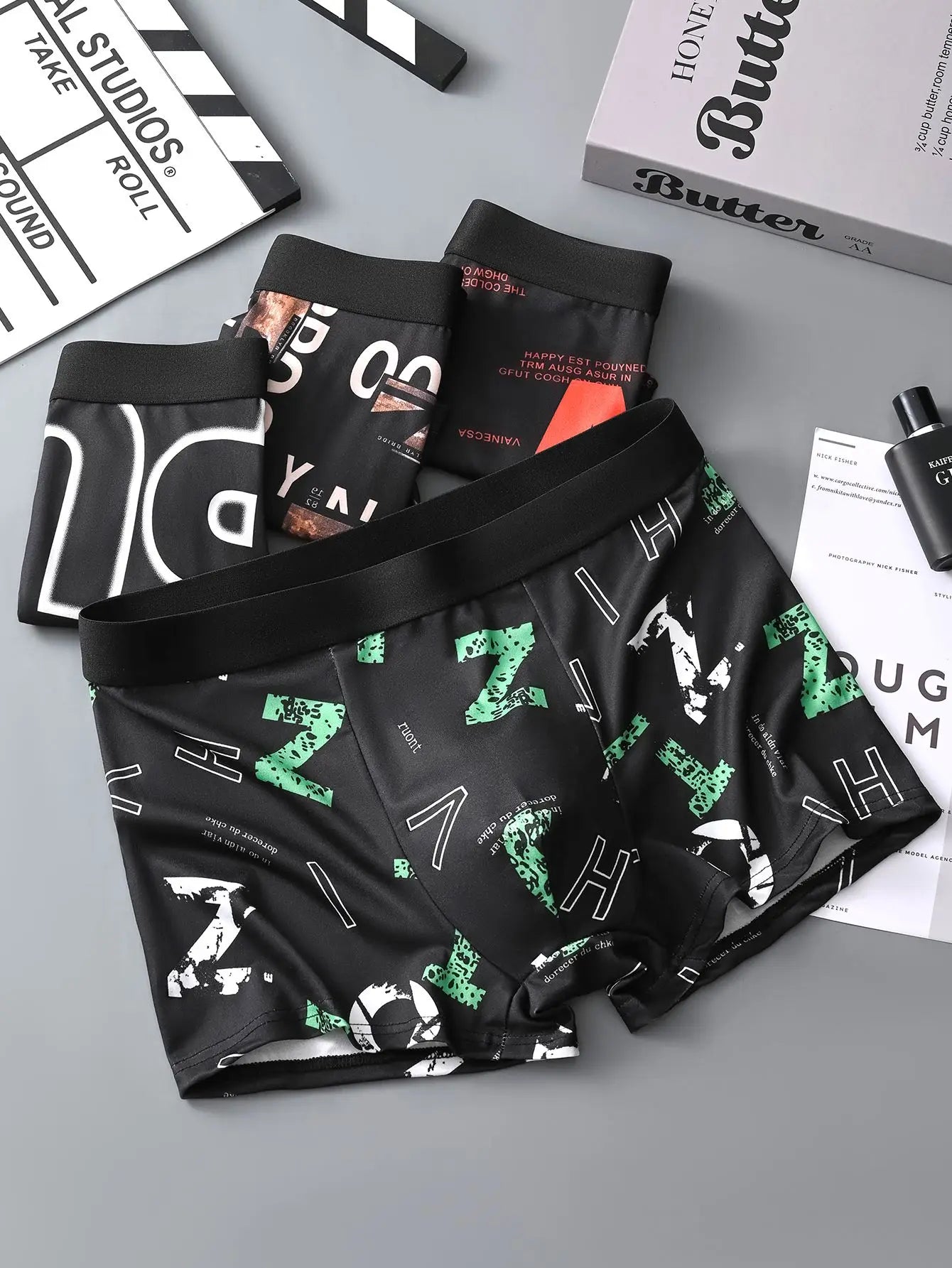 4-Piece Trendy Boxer Briefs Set