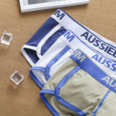 Aussiebum men's boxers low waist cotton fashion trend underwear low waist European and American muscle youth underpants