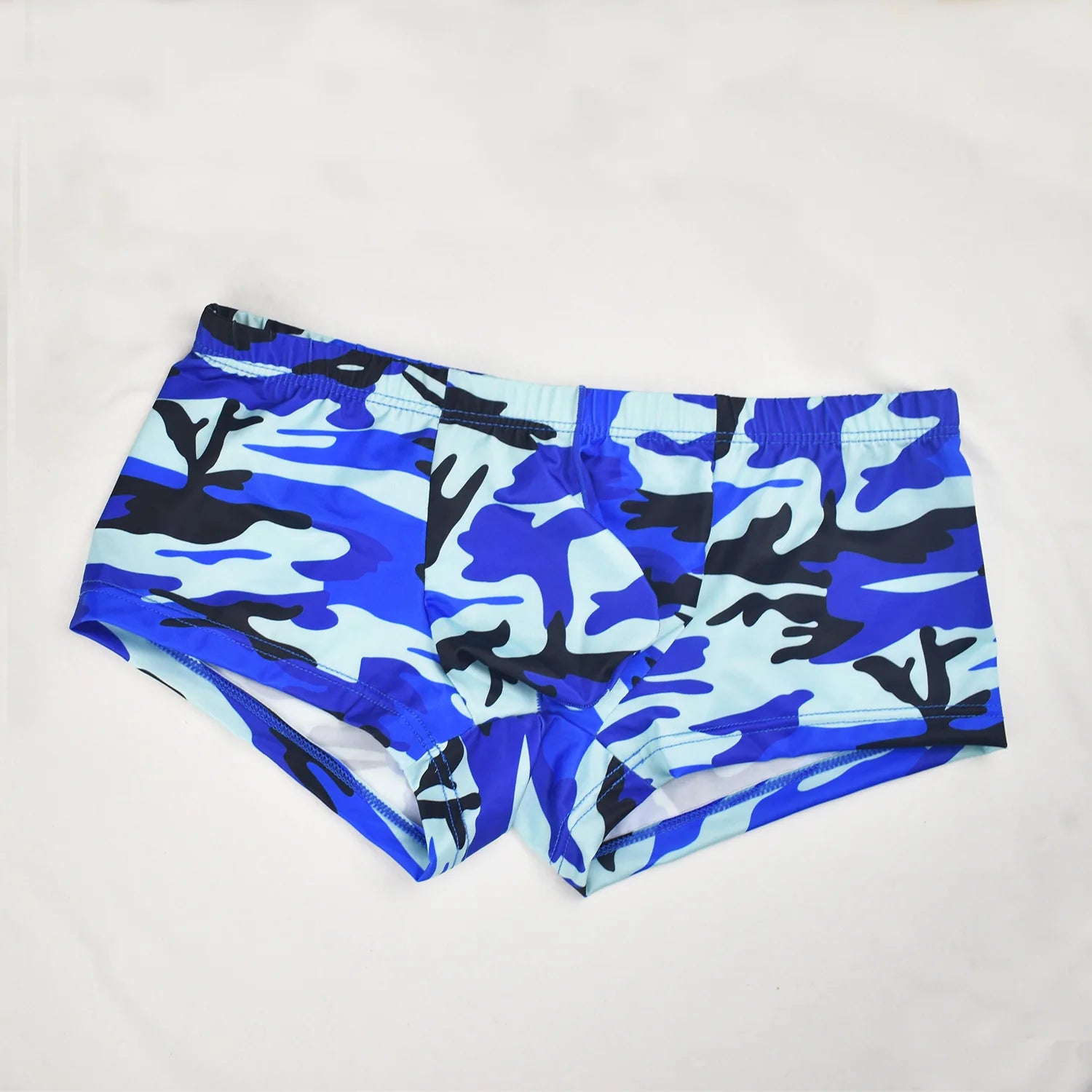 Camouflage Sexy Men Boxershorts Underpants Ice Silk U Pouch Men's Boxers Cuecas Low Waist Hombre Boxers Mens Shorts