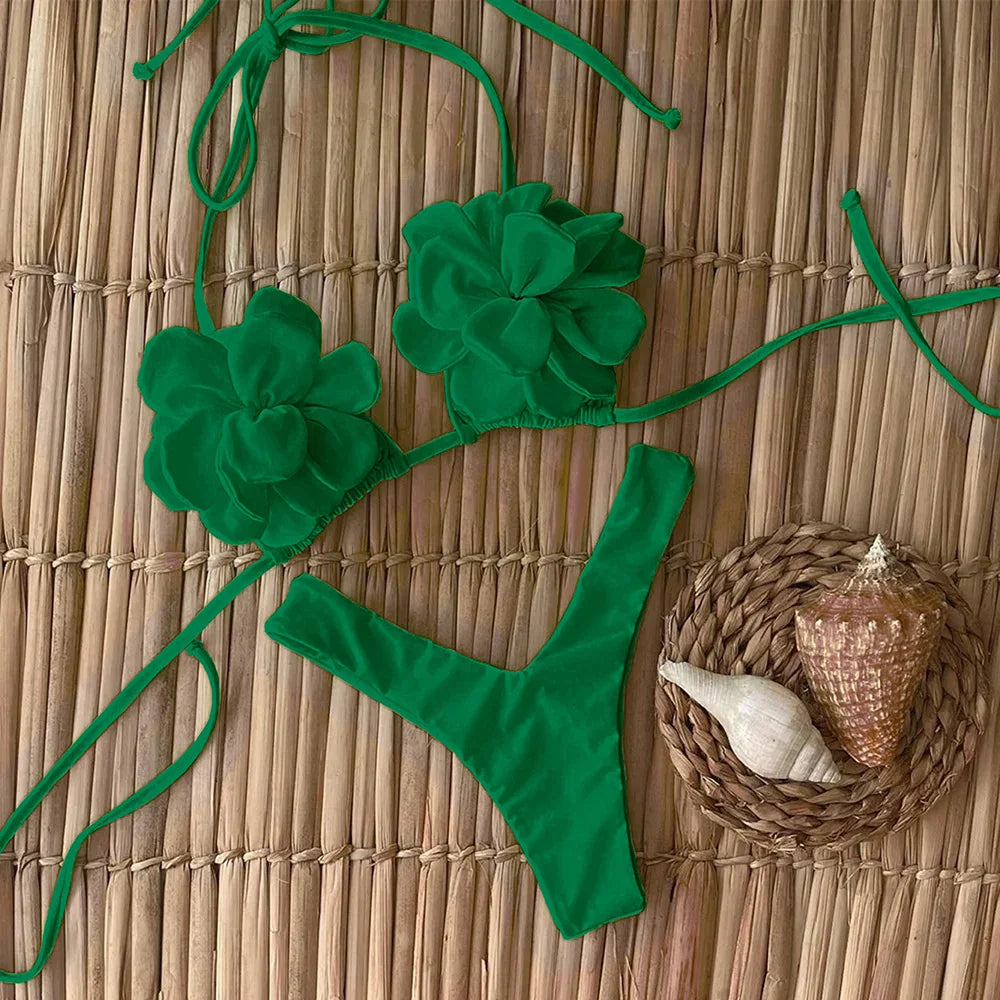Sexy Floral Micro Bikini Set