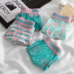 Summer Thin Men's Bulge Pouch Mens Boxers Seamless Breathable Comfortable Mid Waist