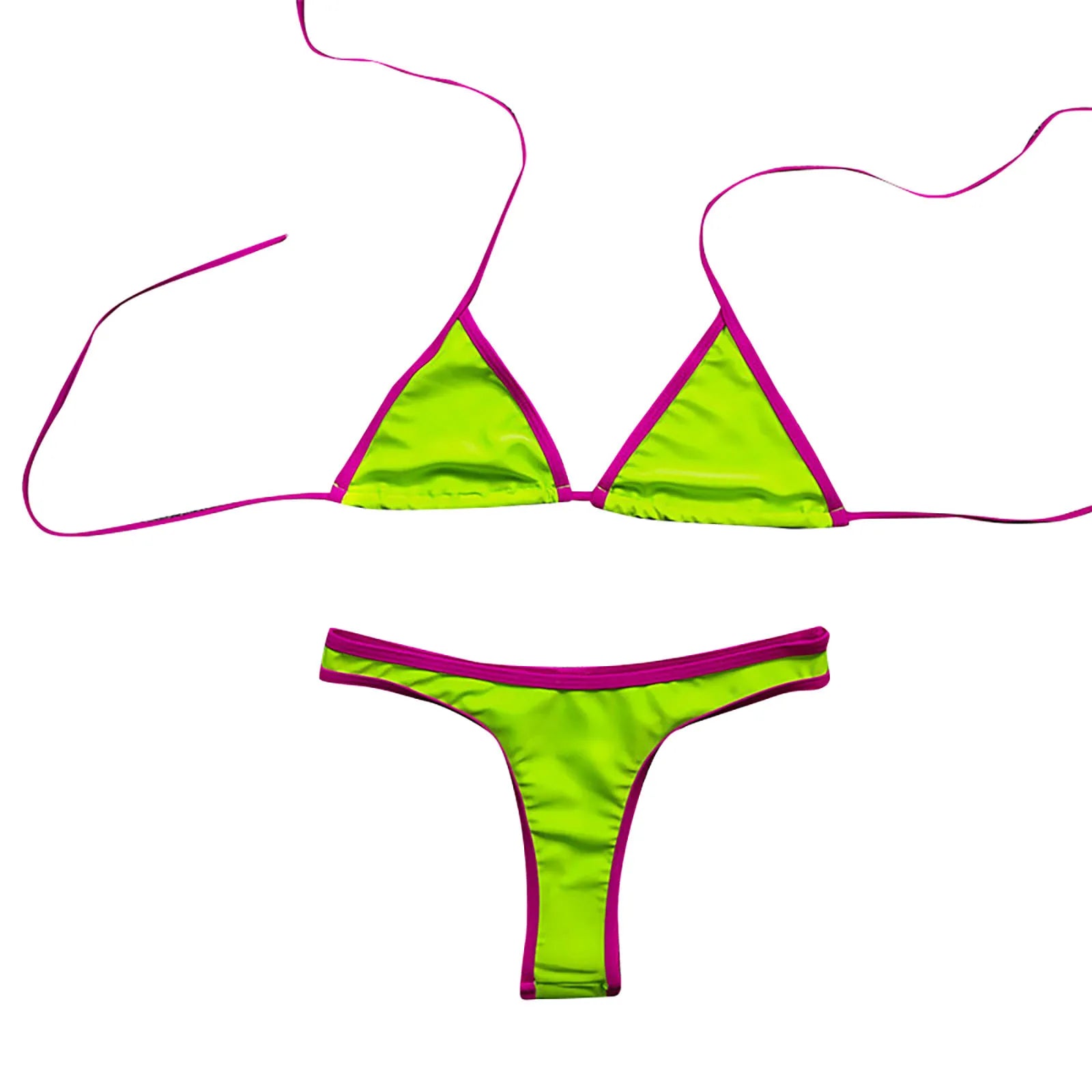 Contrasting Colors Sexy Micro Bikini Swimsuit 2025 Swimwear Thong Bikini Sets Brazilian Bathing Suit Beach Wear Biquini