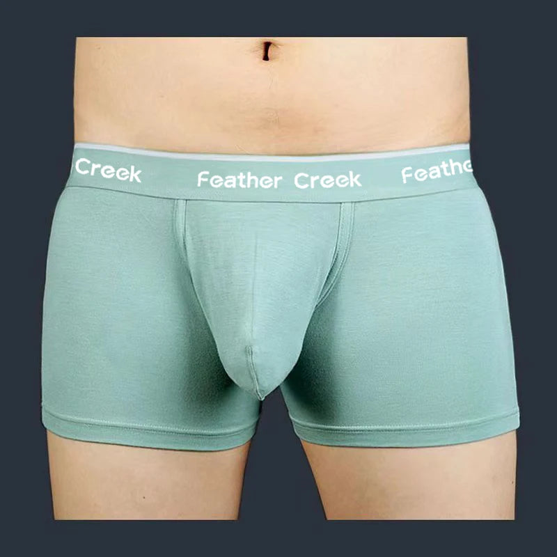 Pouch Men's Briefs - Large Front Pocket U Convex Flat Foot Triangle Sexy Shorts head fork sexy fashion
